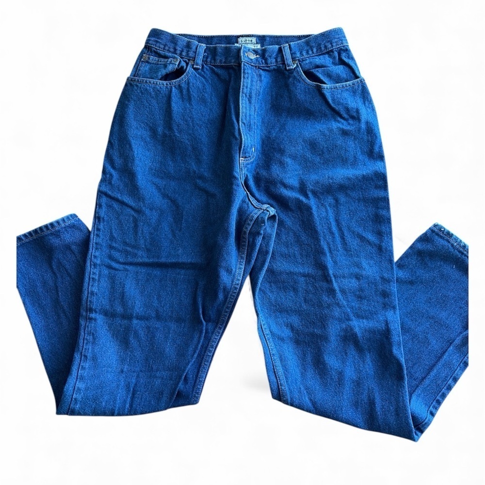 L.L. Bean Jean Original Fit/Relaxed Blue Size 16 Tall Classic Pockets Style